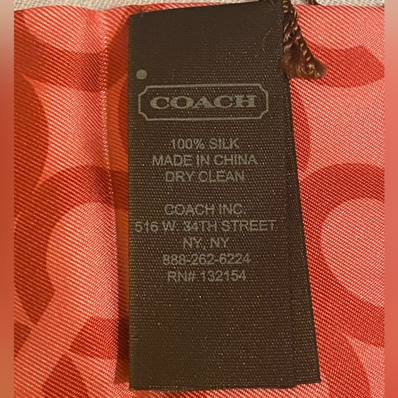 Coach Signature C Ash Floral Pony/Twilly NWT - Picture 8 of 9